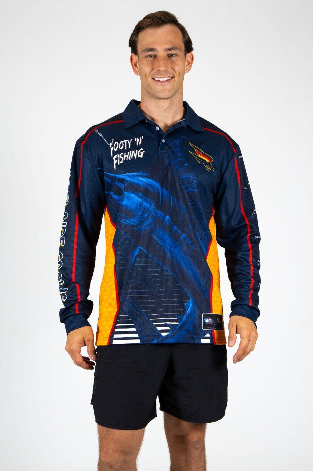 AFL Footy 'n' Fishing Shirt - Adelaide Crows - Adult - Mens - Polo