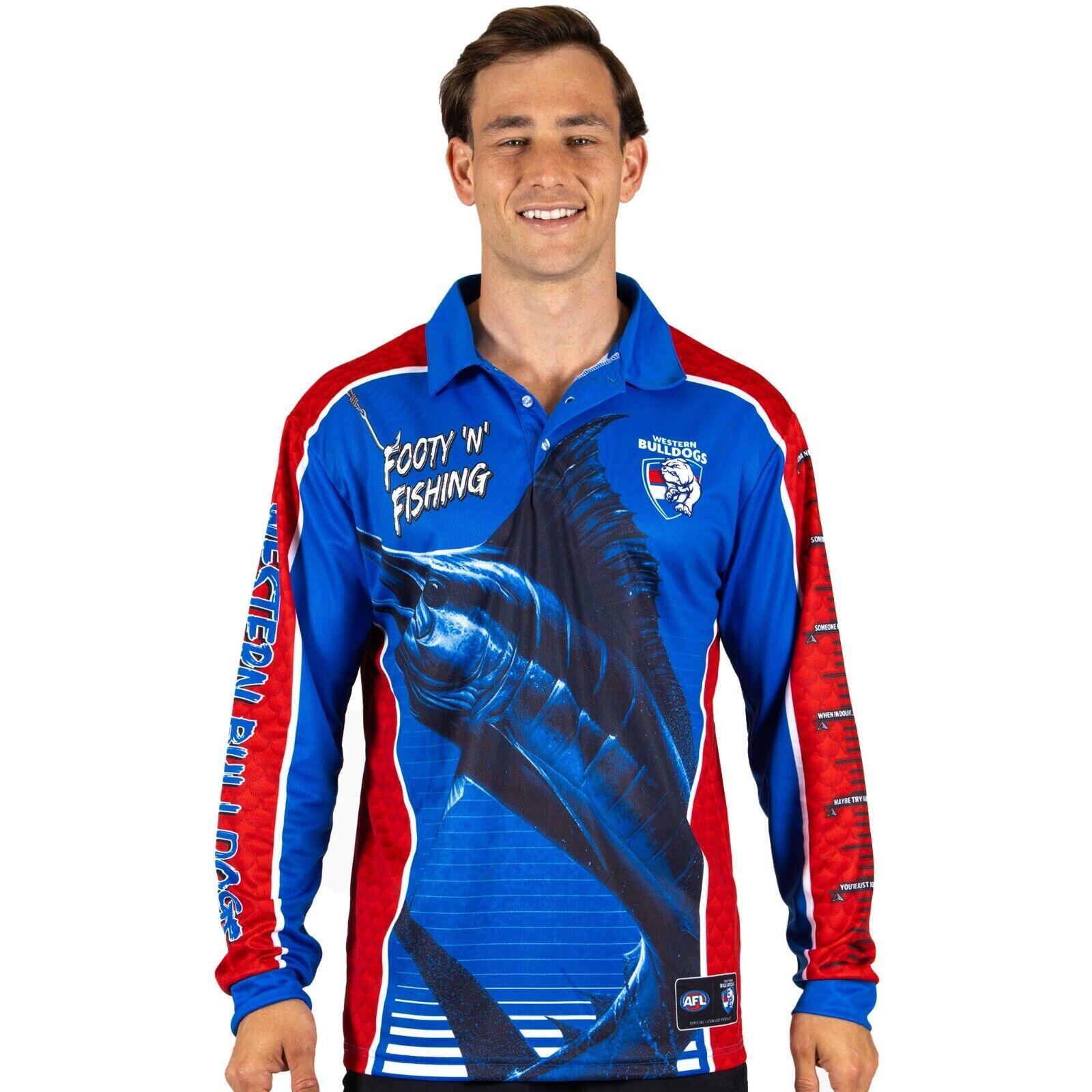 AFL Footy 'n' Fishing Shirt - Western Bulldogs - Adult - Mens - Polo