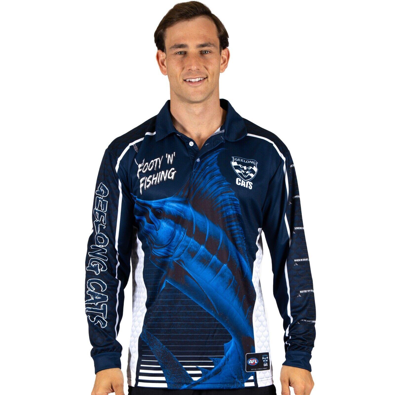 AFL Footy 'n' Fishing Shirt - Geelong Cats - Youth - Polo