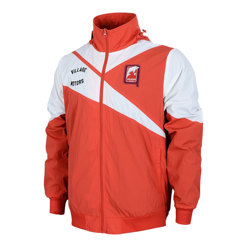 NRL Retro Track Jacket - Dolphins - Full Zip - Lightweight