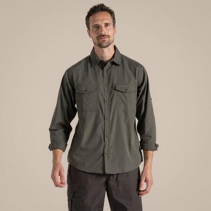 Herren Wandern Langarmshirt - Kiwi