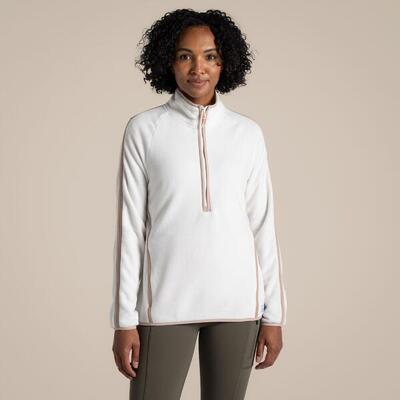 Co2renu ii fleecevest met halve rits voor dames
