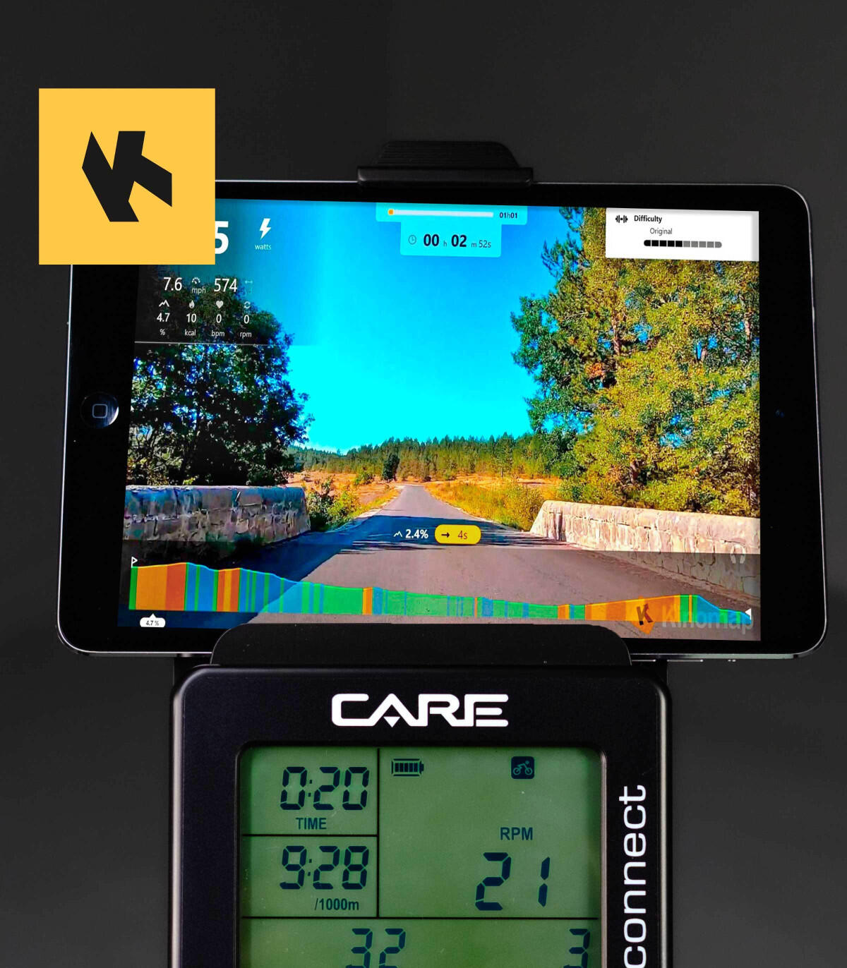 Heimtrainer mit Luft - CARE - POWER TRAINER - vernetzt 4/8