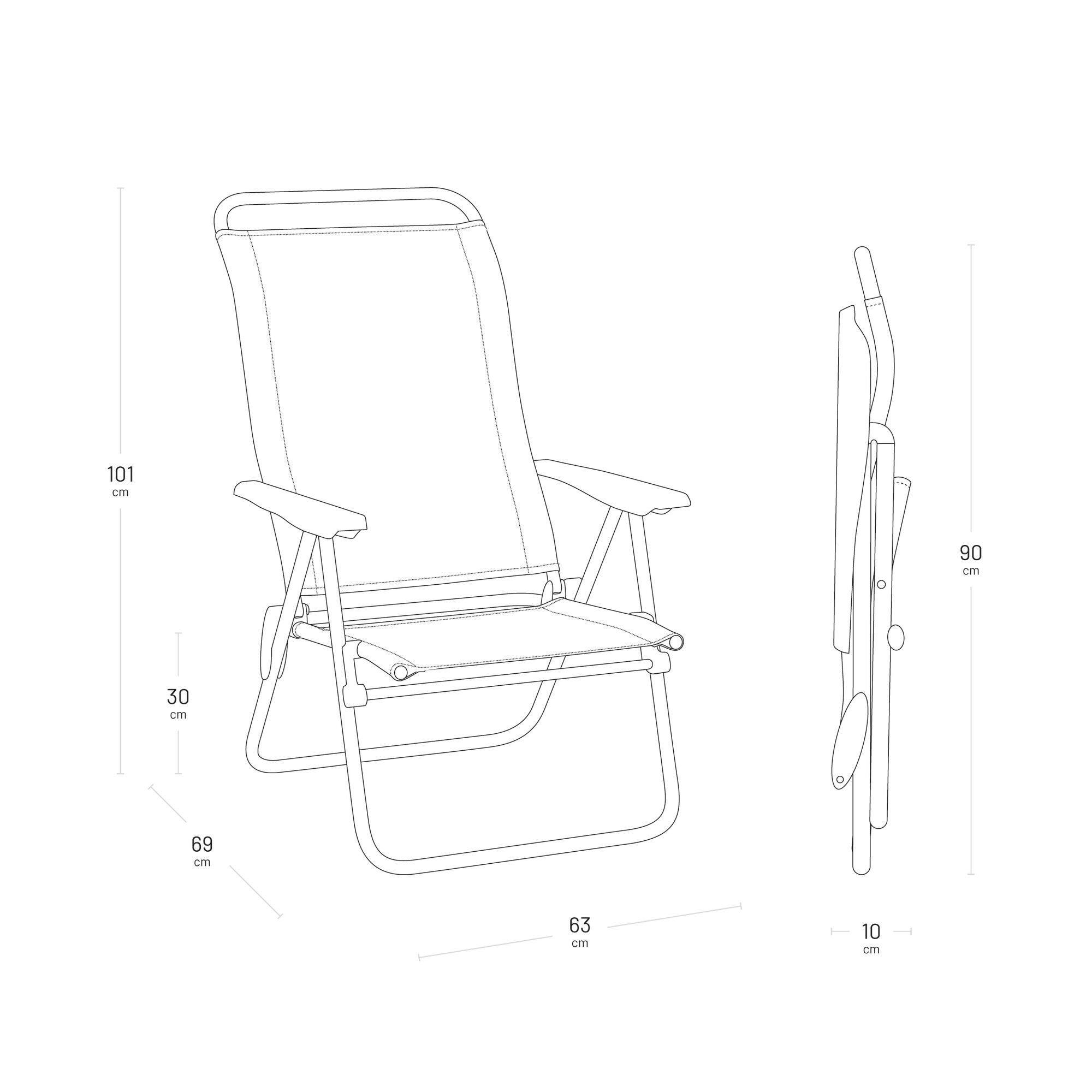 Fauteuil pliant ultra-léger - ALU LOW - Beige - Lafuma Mobilier 5/7