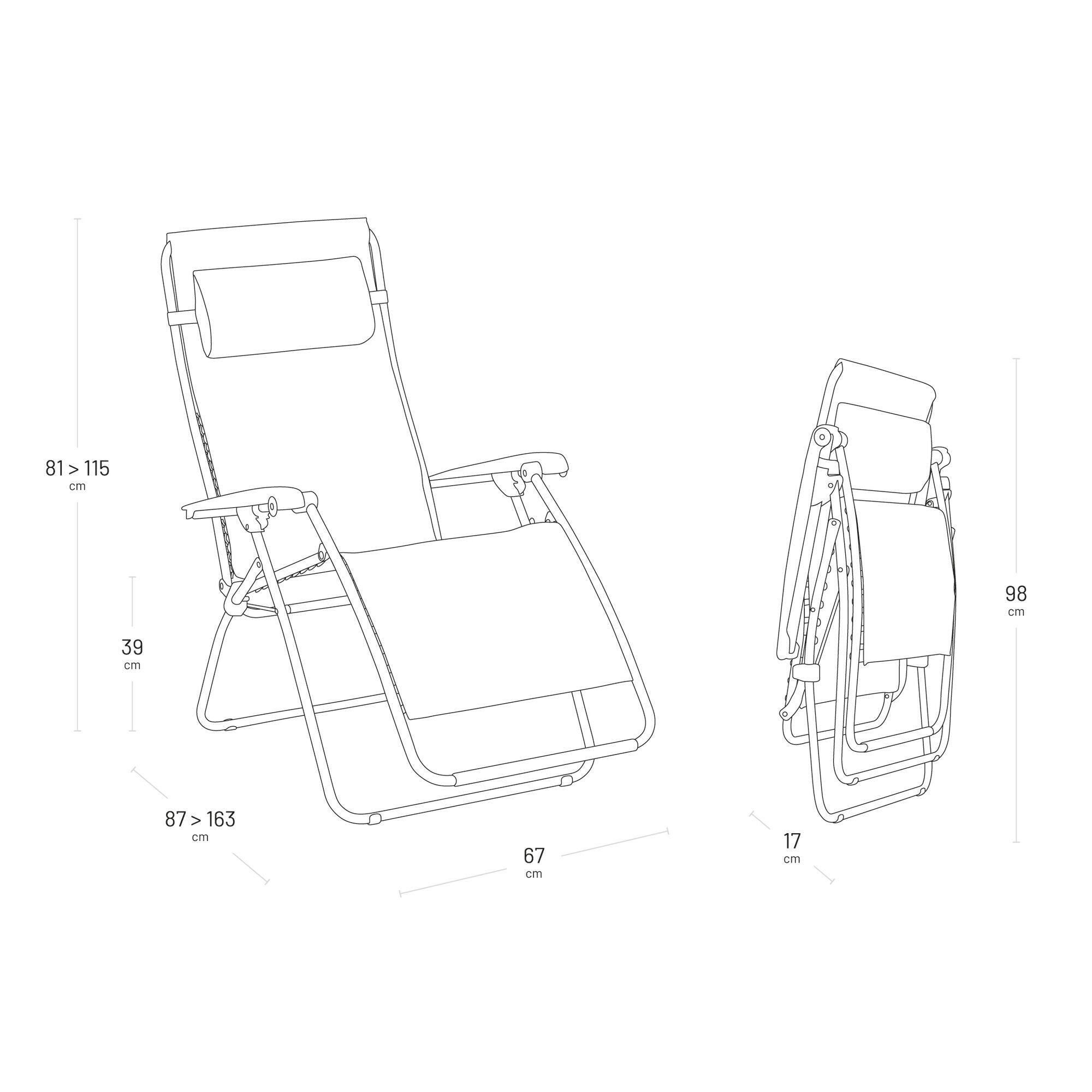 Fauteuil Relax Zéro Gravité - RSXA CLIP - Vert - Lafuma Mobilier 5/7