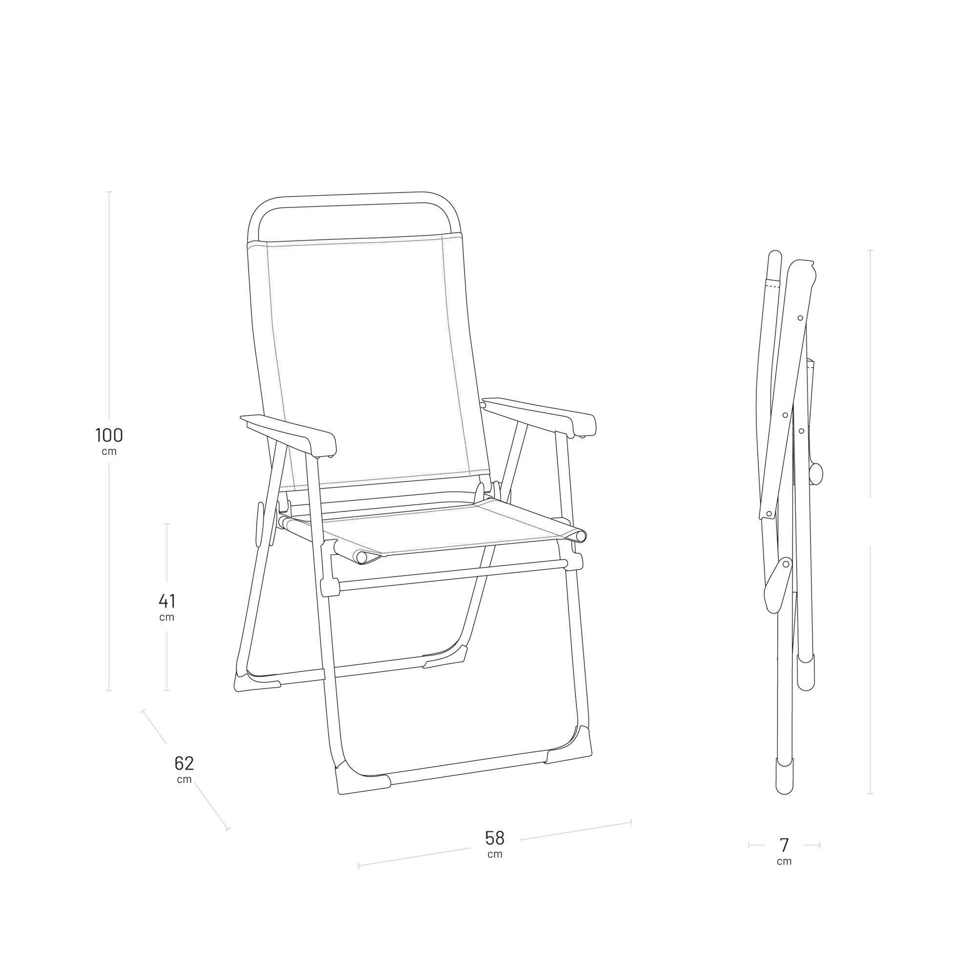 Fauteuil pliant ultra-léger - ALU VICTORIA - Vert - Lafuma Mobilier 4/6