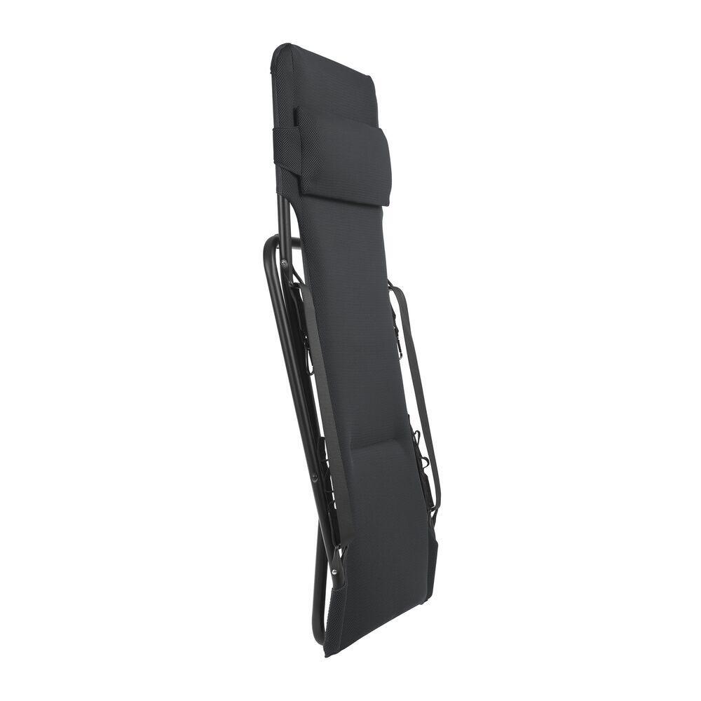 Bain de soleil matelassé pliant - TRANSABED - Noir - Lafuma Mobilier 2/7
