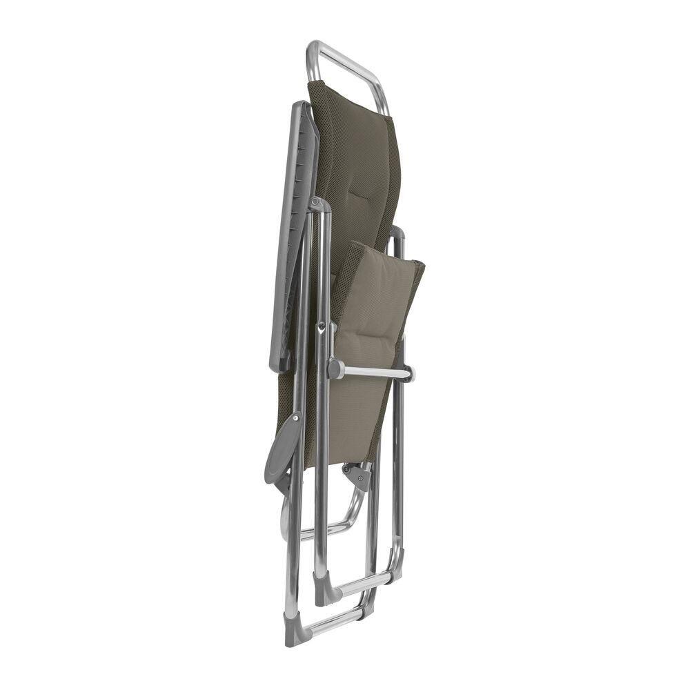 Fauteuil pliant matelassé multi-positions - ALU CHAM - Marron - Lafuma Mobilier 2/5