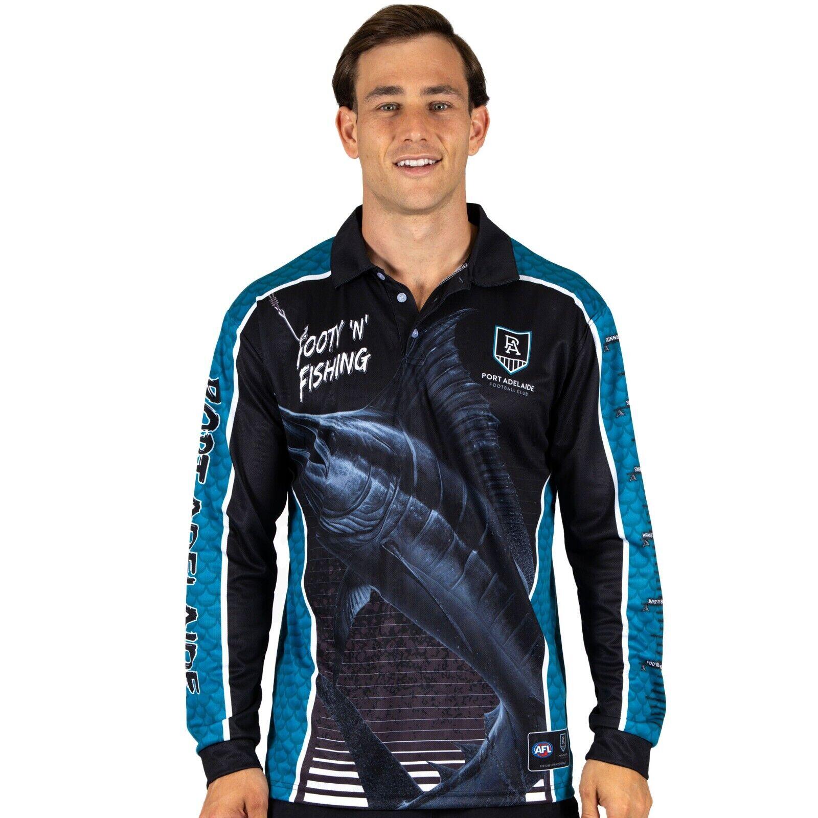 AFL Footy 'n' Fishing Shirt - Port Adelaide Power - Youth - Polo