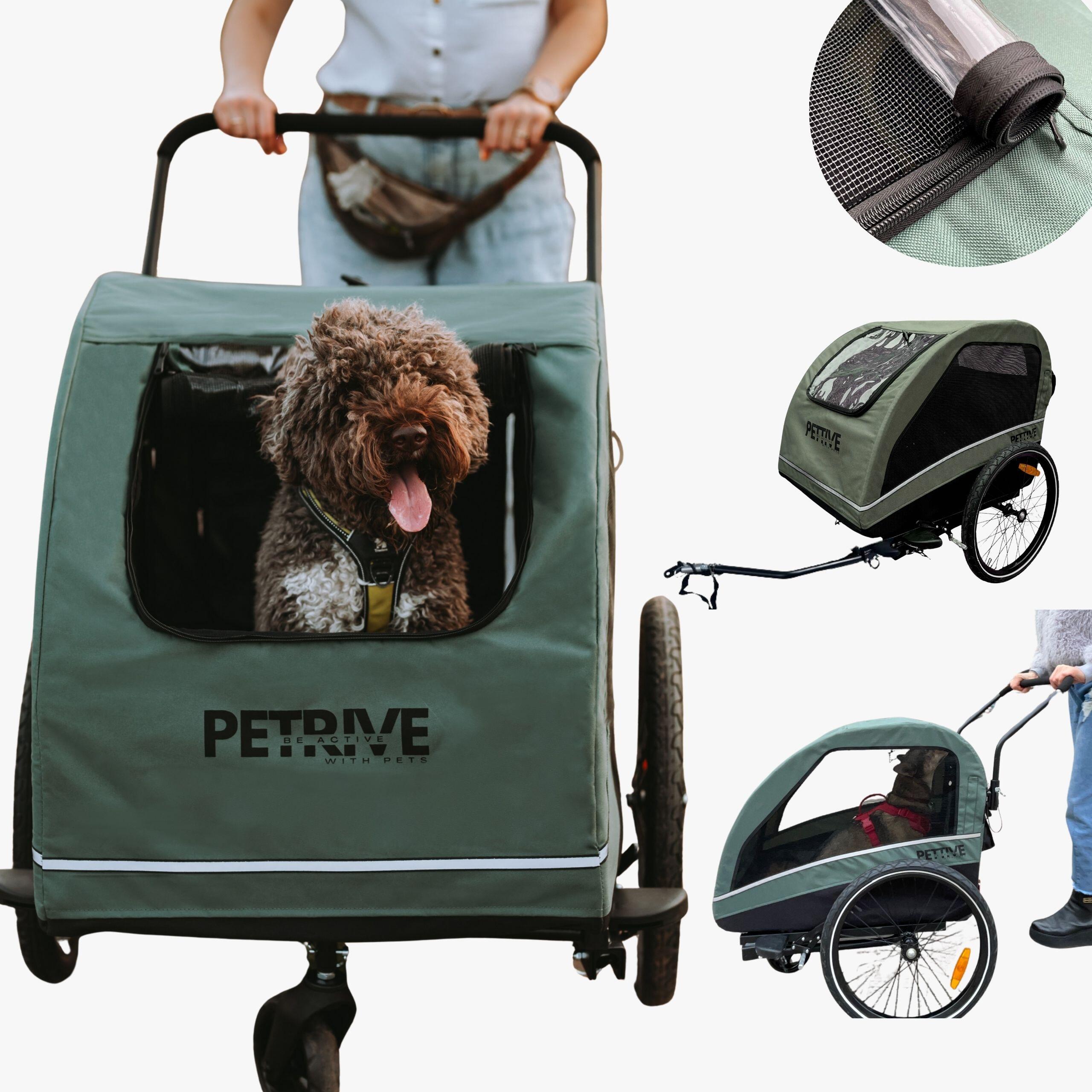 PETRIVE Cyklistický vozík s funkcí kočárku pro psy PETRIVE do 40 kg