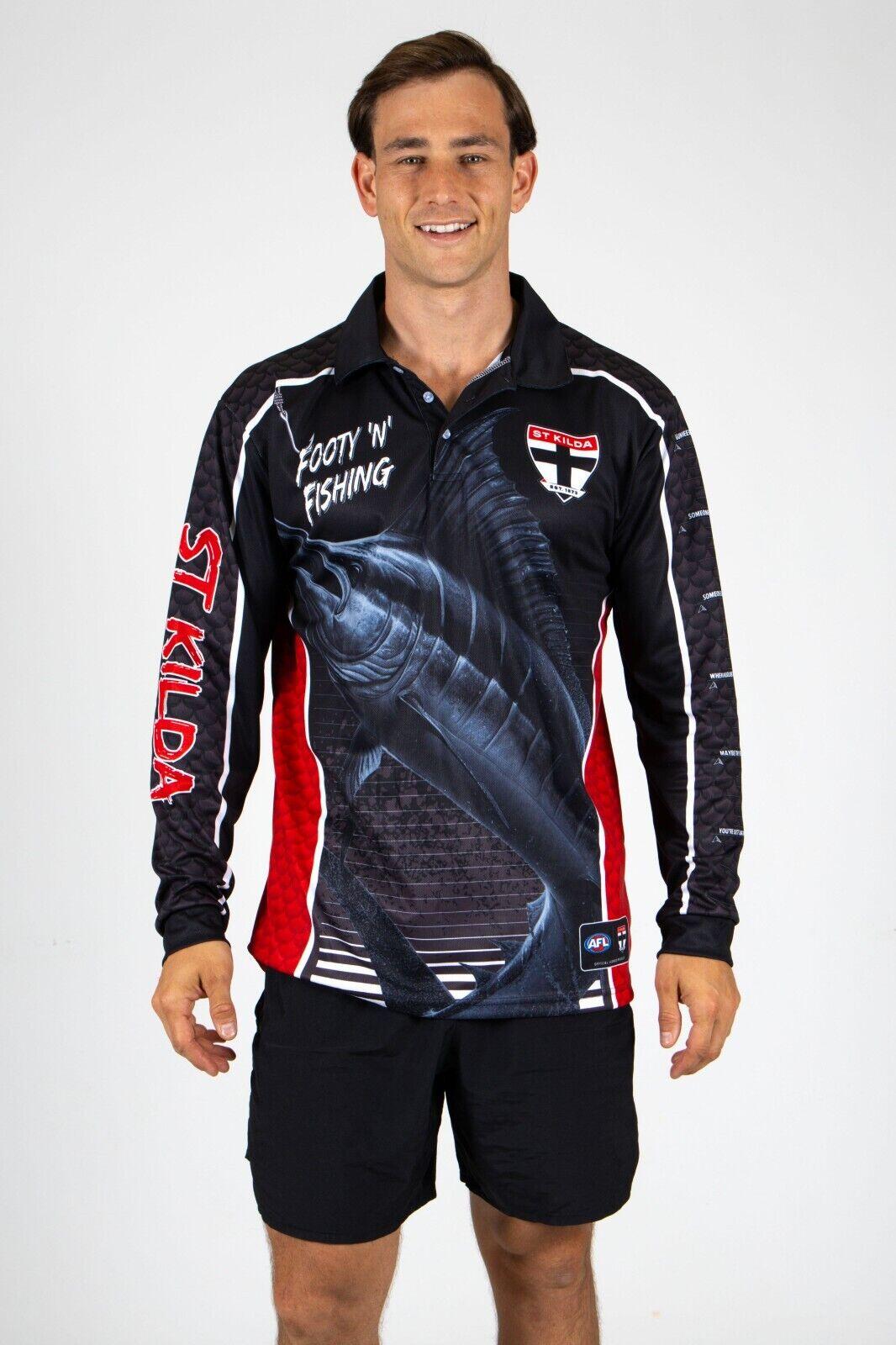 AFL Footy 'n' Fishing Shirt - St Kilda Saints - Adult - Mens - Polo