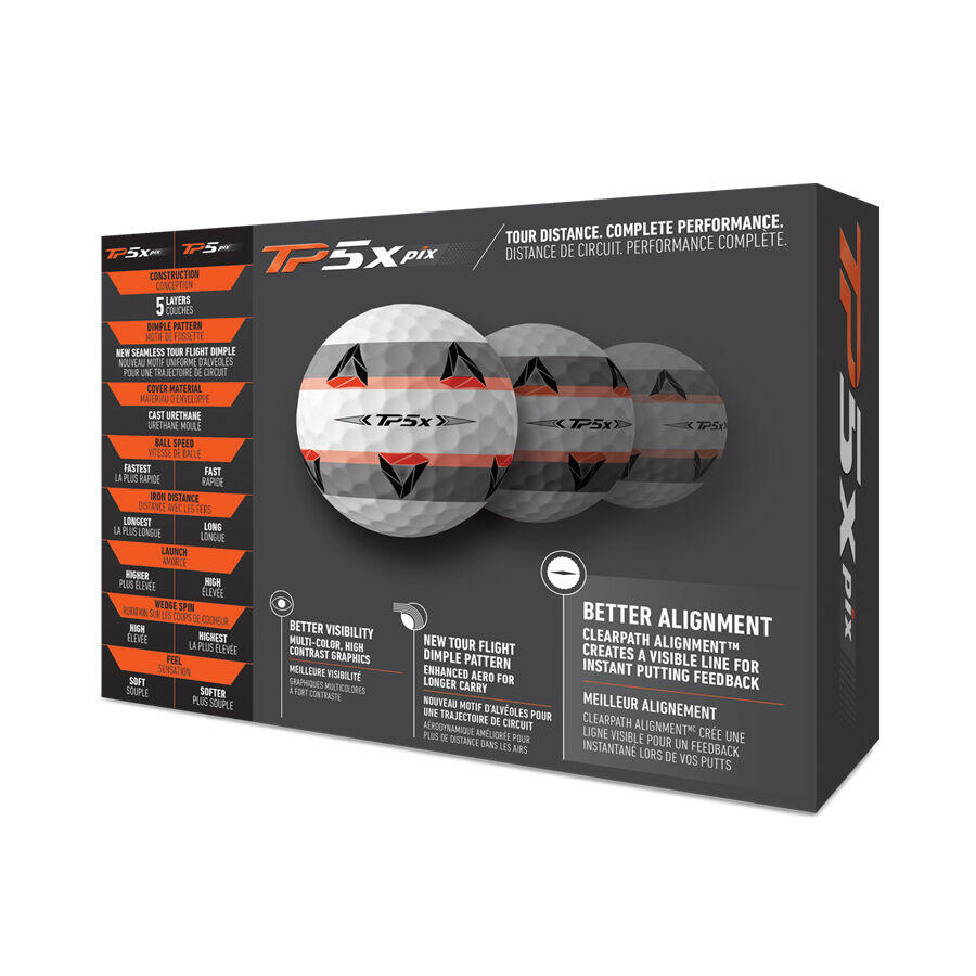 TaylorMade Nouvelle balle de golf TP5X Pix 2024 2/5