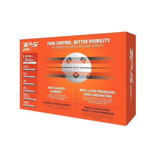 TaylorMade New TP5 Pix 2024 Bola de Golf 4/4
