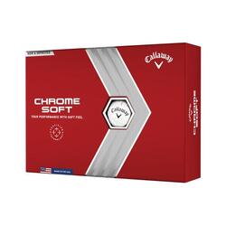 BALLE DE GOLF CHROME SOFT X12 BLANC