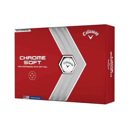 BALLE DE GOLF CHROME SOFT X12 BLANC