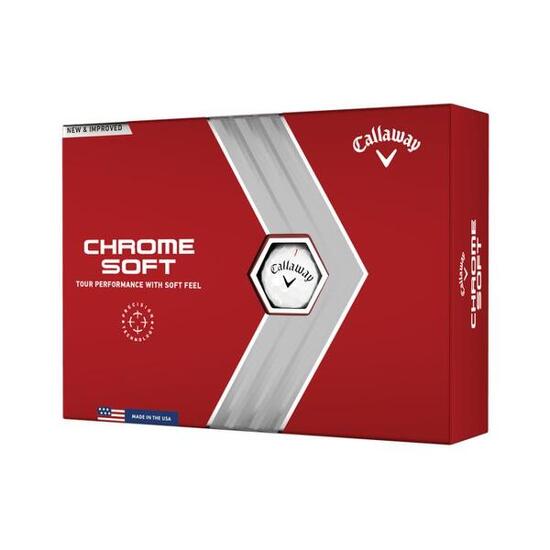 BALLE DE GOLF CHROME SOFT X12 BLANC