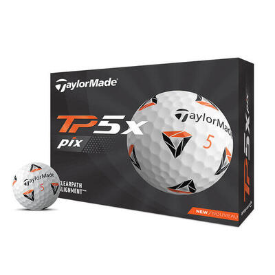 Taylormade tp5x tm24 pix golfballen wit