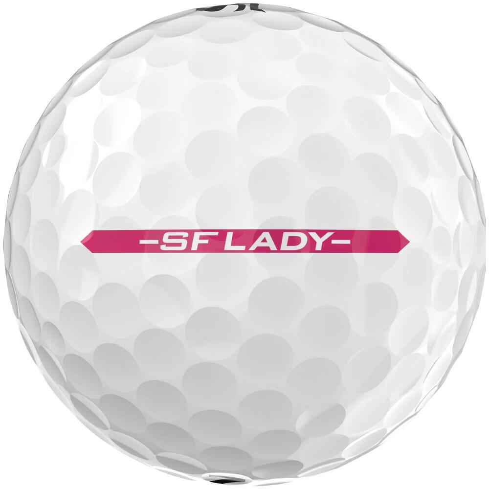 Srixon New Soft Feel Lady 2025, palline da golf, bianco 4/4