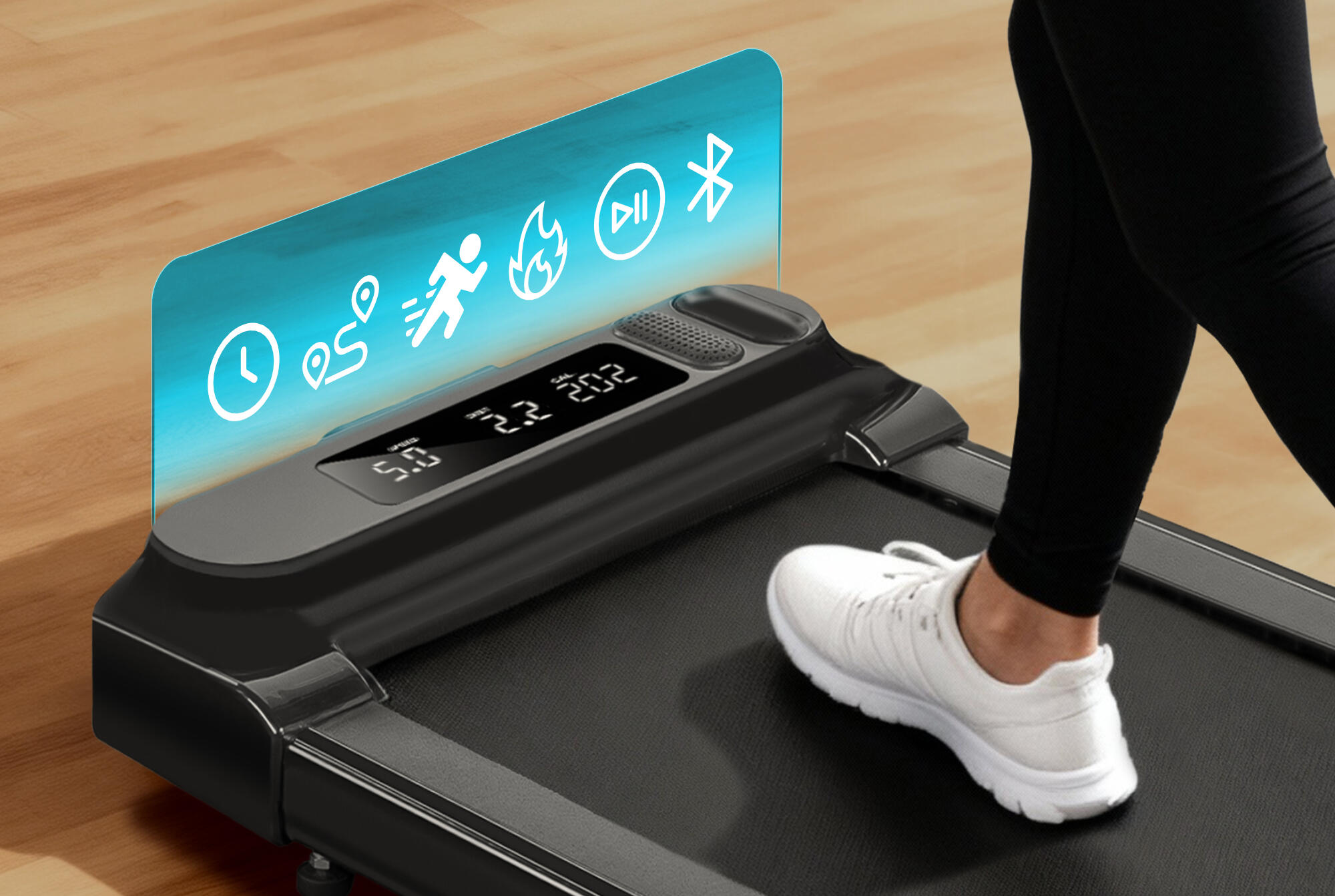 Bieżnia elektryczna walking pad składana na pół Spokey Dash 5/7