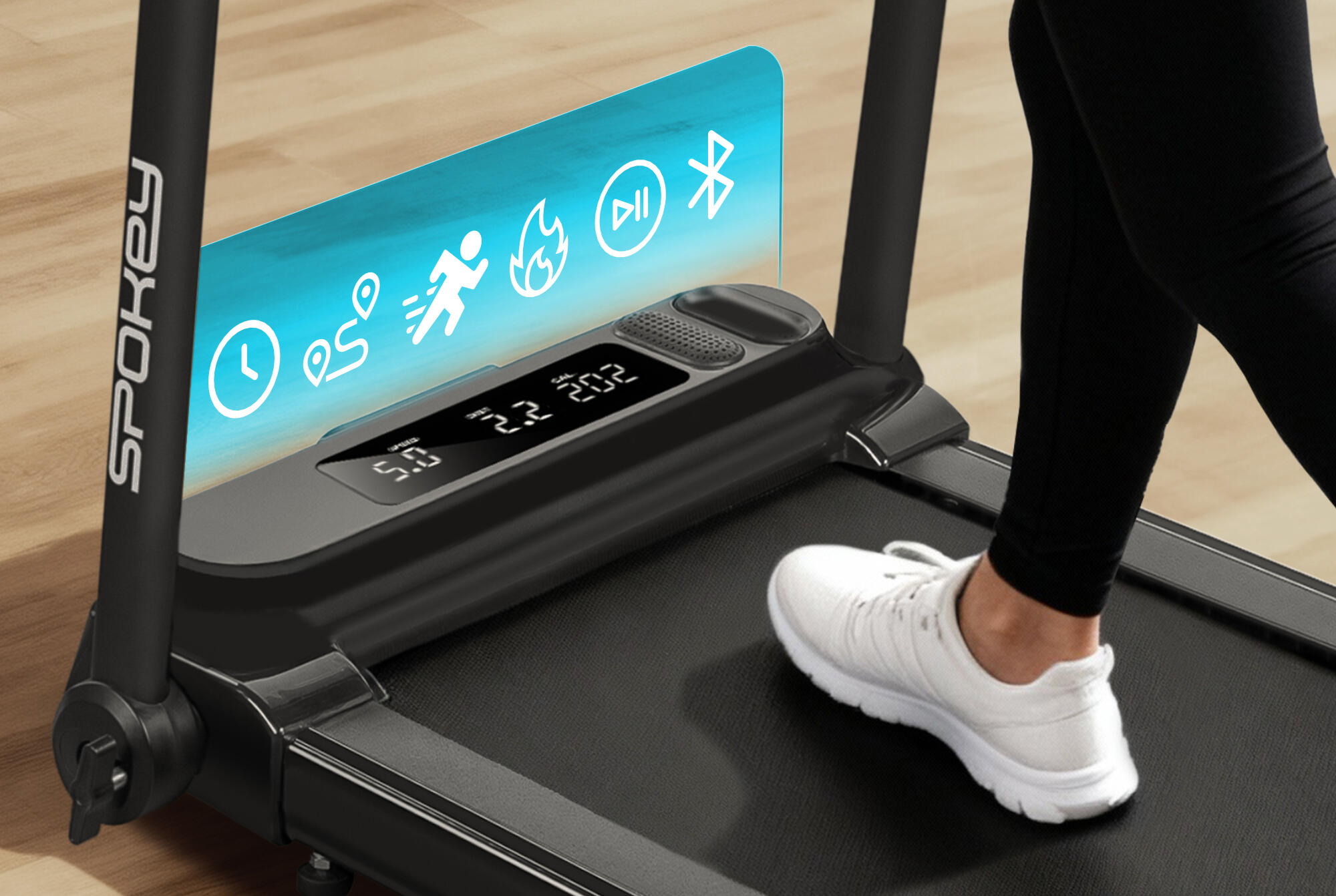 Bieżnia elektryczna walking pad składana na pół Spokey Dash+ 6/7