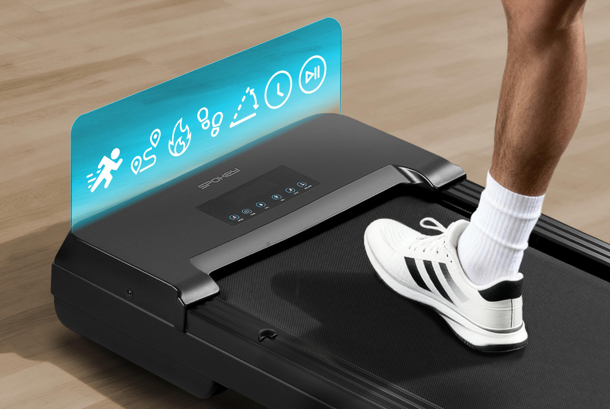 Bieżnia elektryczna walking pad z regulacją kąta nachylenia Spokey Torus 5/7