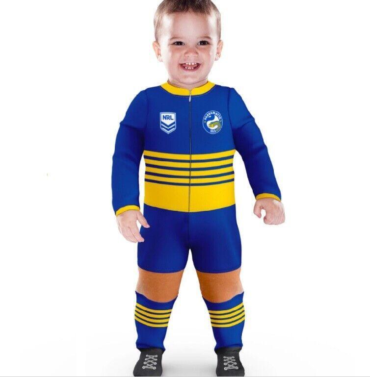 NRL Footy Suit Body Suit - Parramatta Eels - Baby Toddler Infant