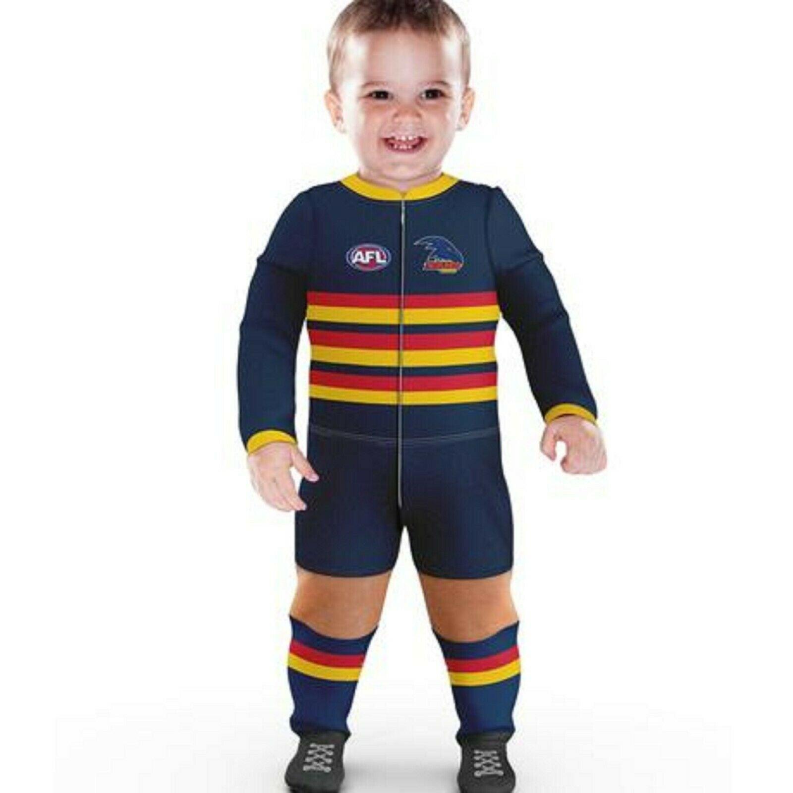 AFL Footy Suit Body Suit - Adelaide Crows - Baby Infant Toddler