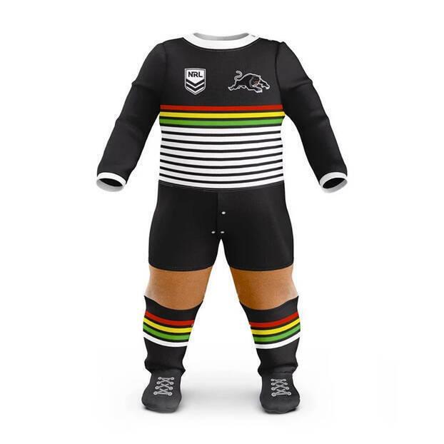 NRL Footy Suit Body Suit - Penrith Panthers - Baby Toddler Infant