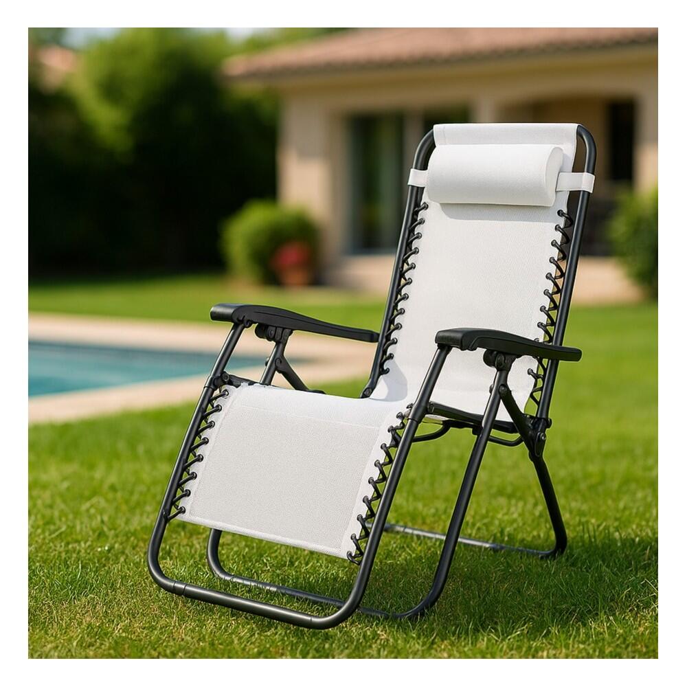 Tumbona Plegable Gravedad Cero Marbueno para Jardín y Piscina 3/3
