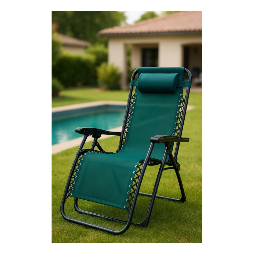 Tumbona Plegable Marbueno con Reposacabezas para Jardín 3/3