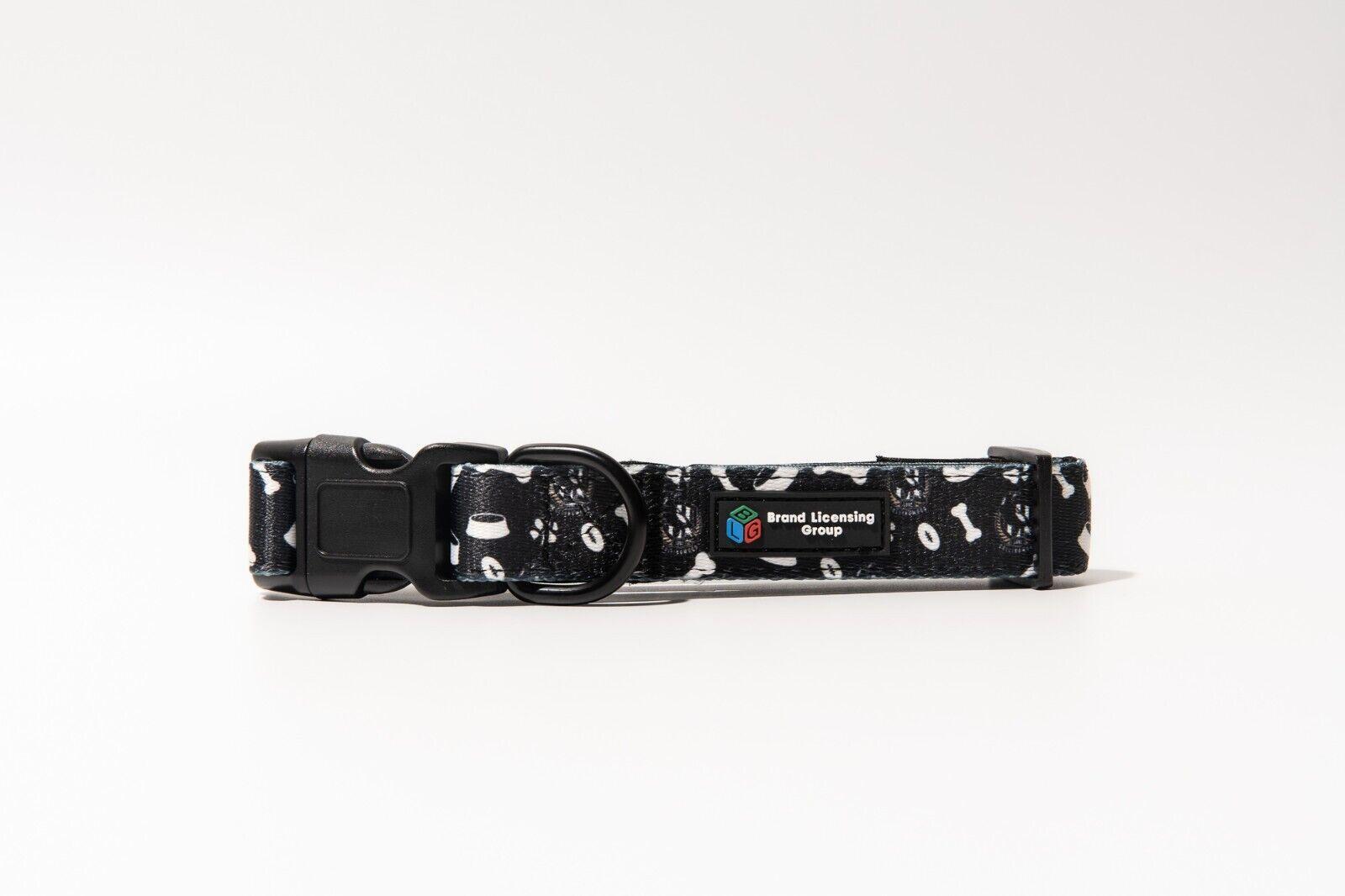 AFL Adjustable Dog Collar - Collingwood Magpie - Small To Large - Strong Durable