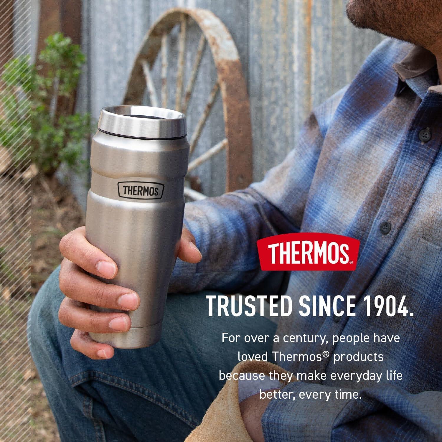 THERMOS KING 470ml Taza de acero inoxidable con aislamiento al vacío Taza Acero 7/7