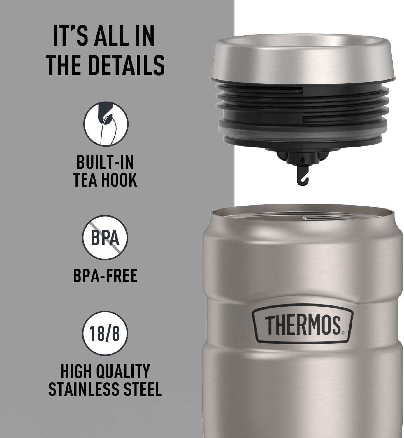 THERMOS KING 470ml Taza de acero inoxidable con aislamiento al vacío Taza Acero 5/7