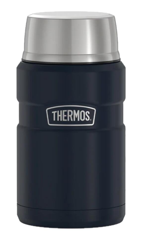 THERMOS KING 470ml de acero inoxidable bote con cuchara plegablee – Azul 3/7