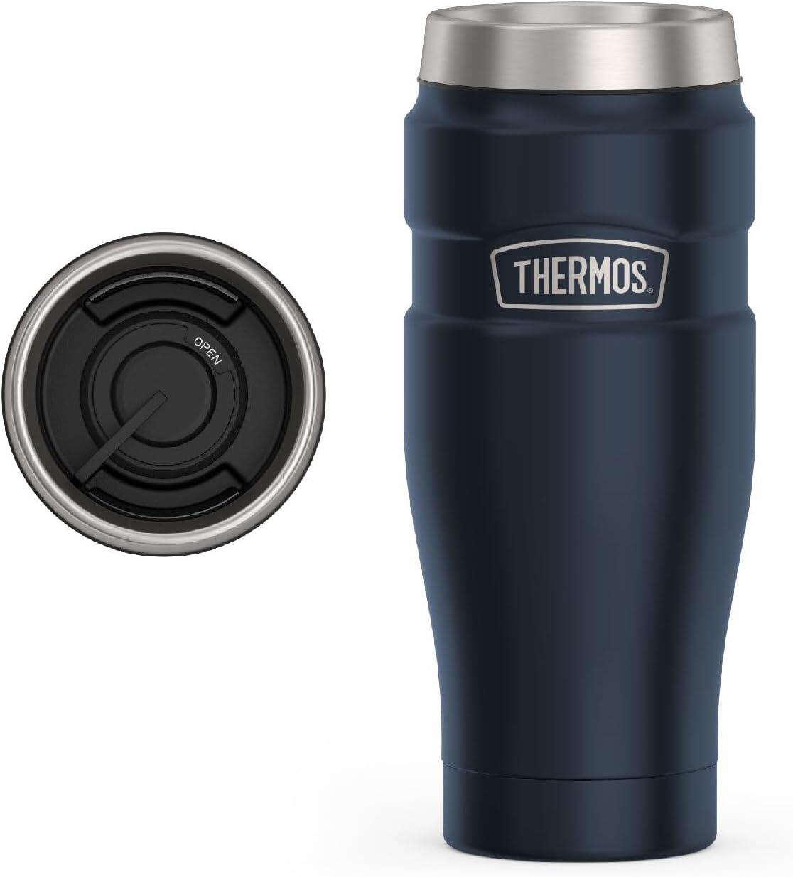 THERMOS KING 470ml Taza de acero inoxidable con aislamiento al vacío Taza Azul 2/7