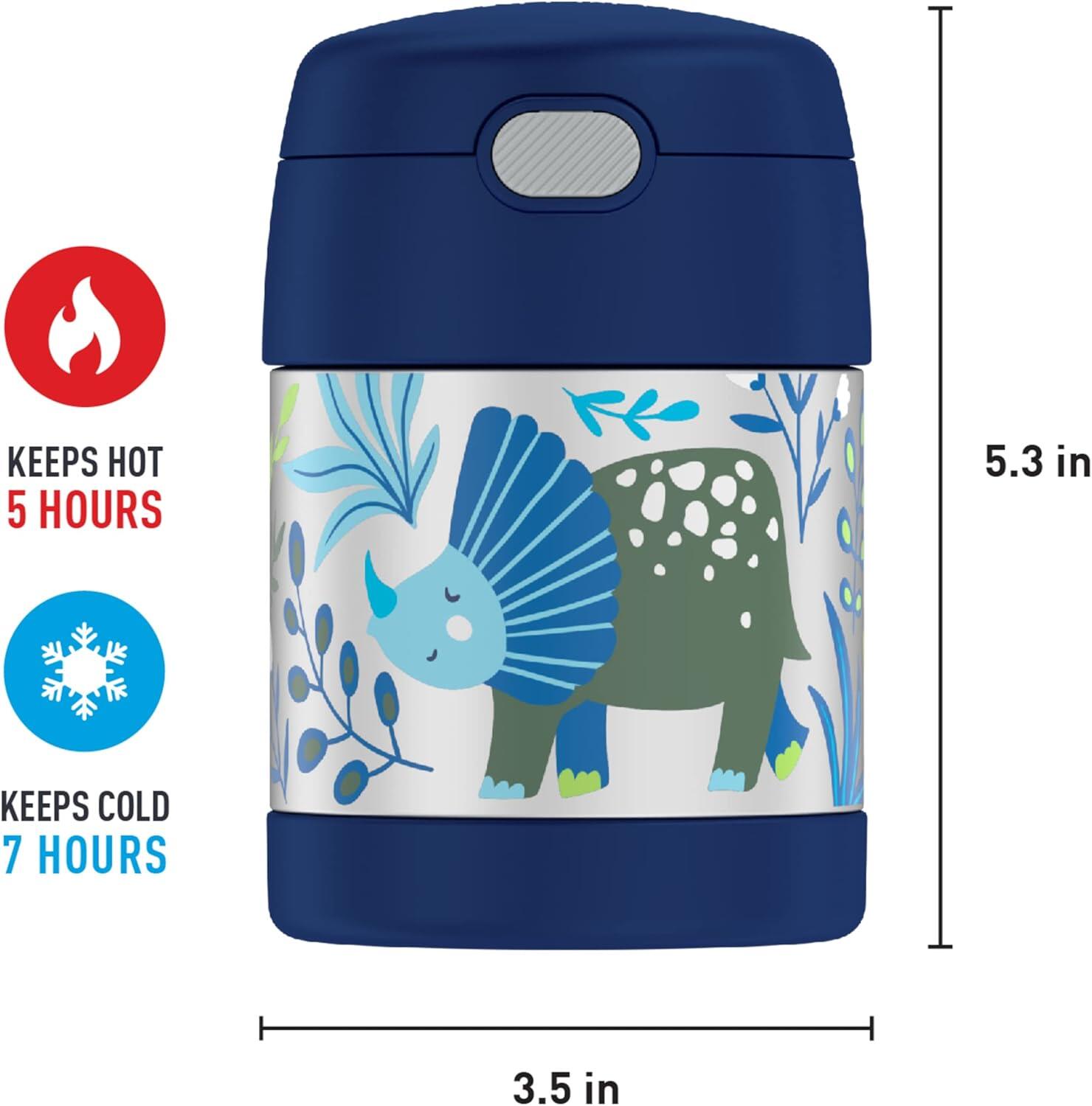 THERMOS FUNTAINER Bote de acero inoxidable Recipiente térmico alimentos 290ml 3/6