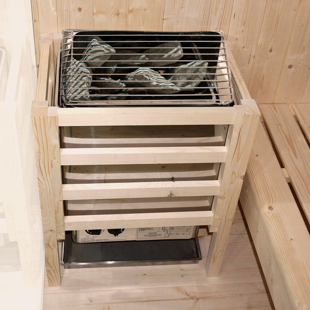 Tradycyjna sauna SHADOW XL - 200 x 150 cm dla 5 osób 5/12