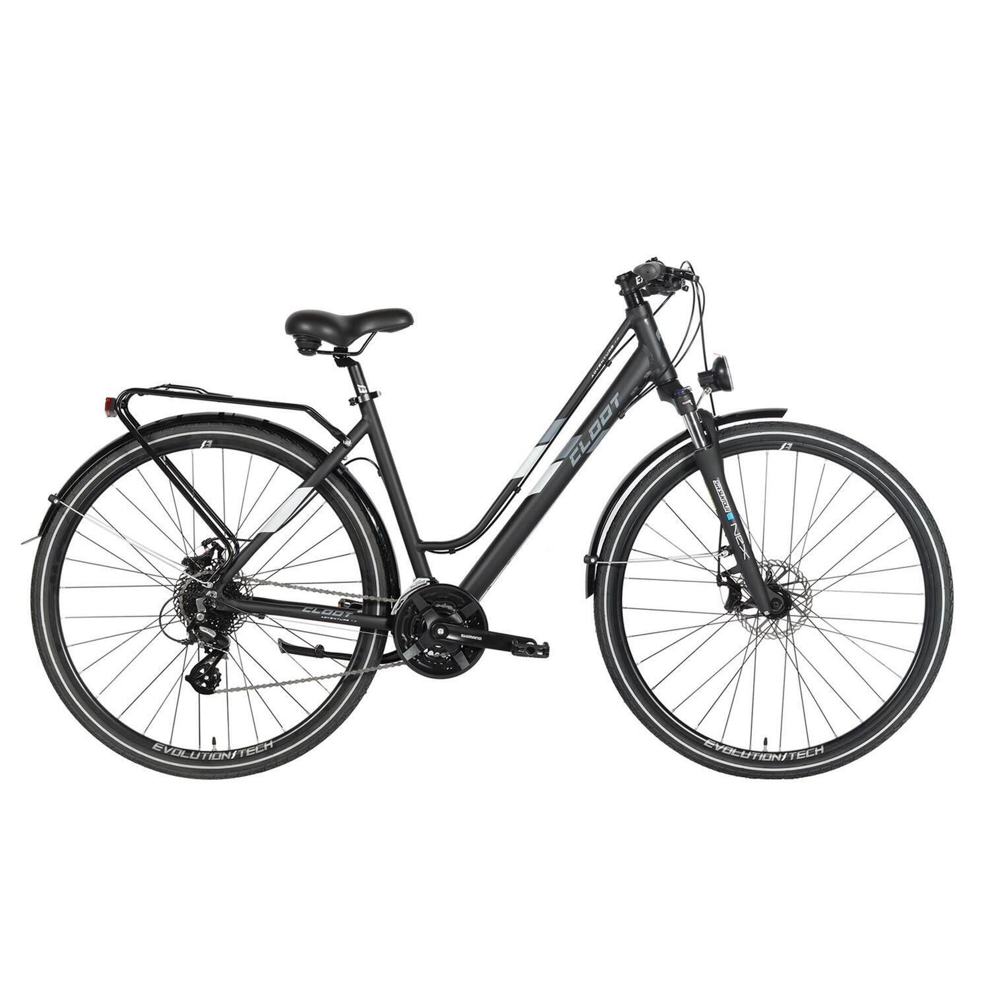 Cloot Bike - Vélo Vtc Cloot Adventure 7,2 Disc Noir - Vélo De Voyage - Gris - Grand - Decathlon