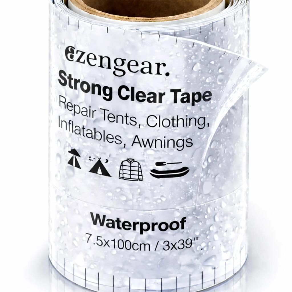 Tenacious Waterproof Clear Tape for Tent Repair, Clothing, PVC Gear