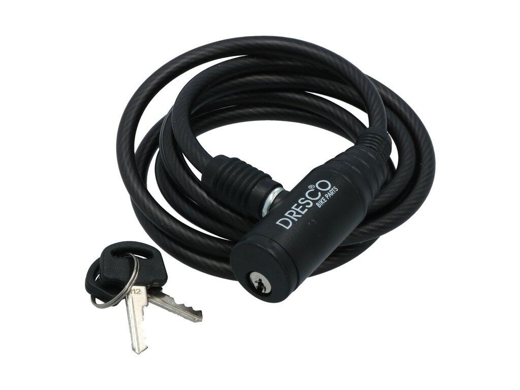 Dresco Kabelslot - 150 CM - 6 MM - Zwart 6/6