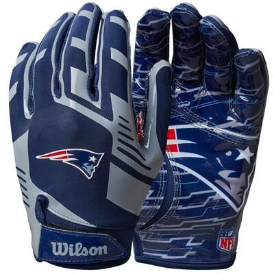 Wilson volwassen nfl stretch fit handschoenen team new england patriot