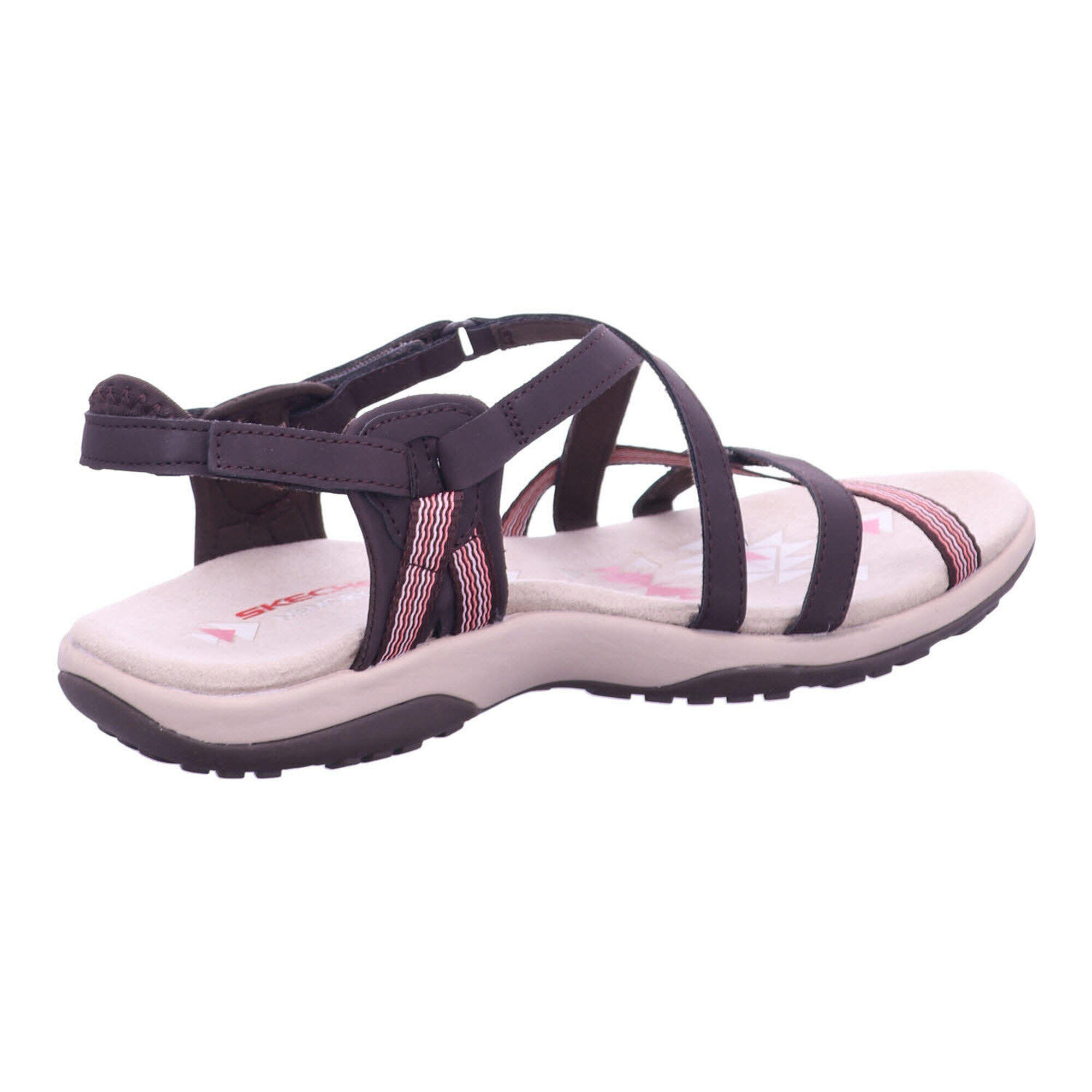 Sandalias Planas Mujer Skechers Reggae Slim - Sun Array Marrón 5/5