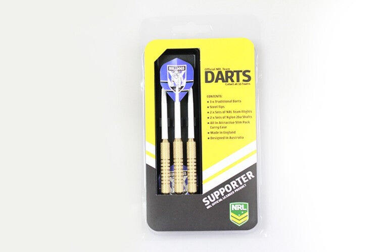 NRL Brass Dart Set - Canterbury Bulldogs - Set of 3 - 24 Grams - Darts