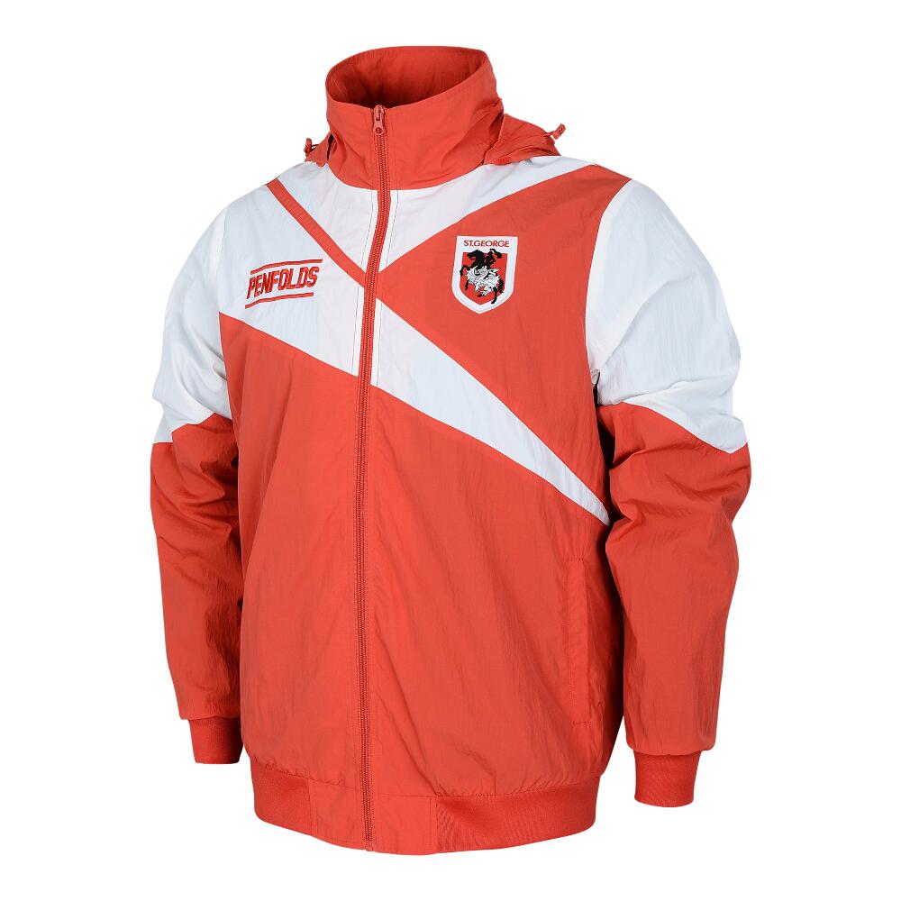 NRL Retro Track Jacket - St George Illawarra Dragons - Full Zip - Lightweight