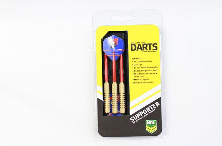 NRL Brass Dart Set - Newcastle Knights - Set of 3 - 24 Grams - Darts