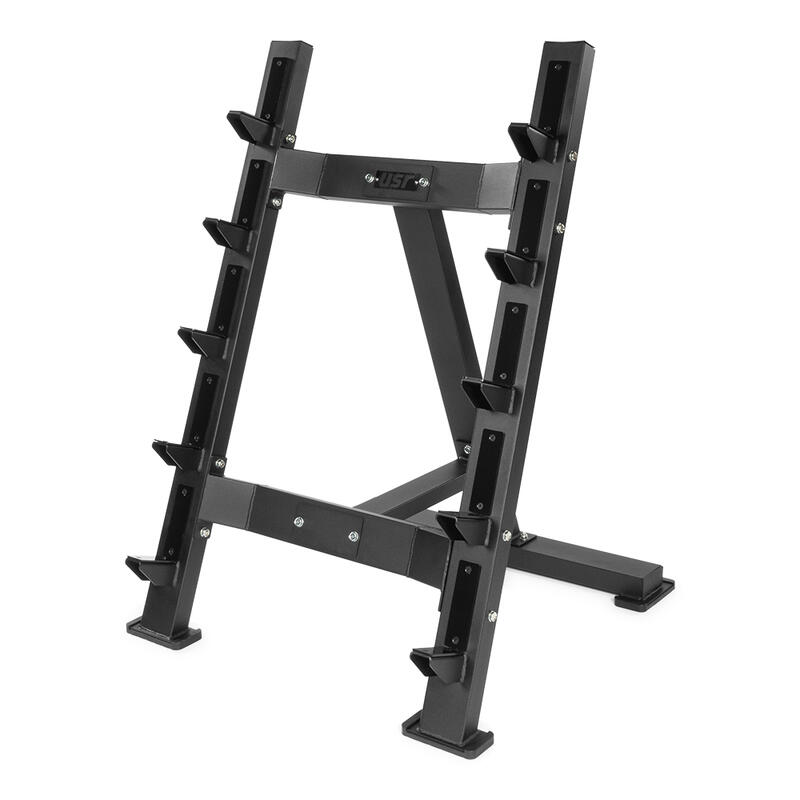 USR BR17D Tek Taraflı Barbell Rafı-5 li Düz Barbell Seti