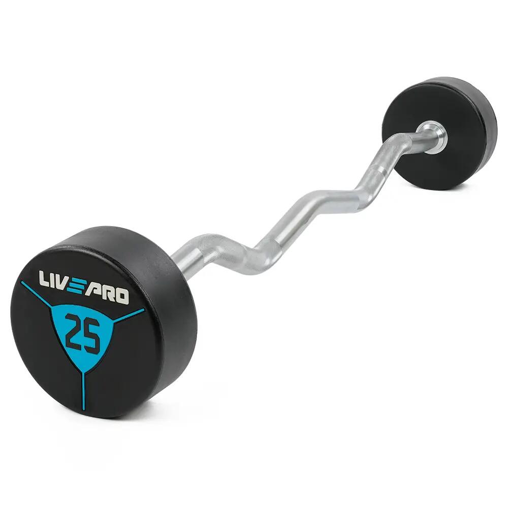 Livepro LP8011 25 Kg Poliüretan Z Barbell 1/4