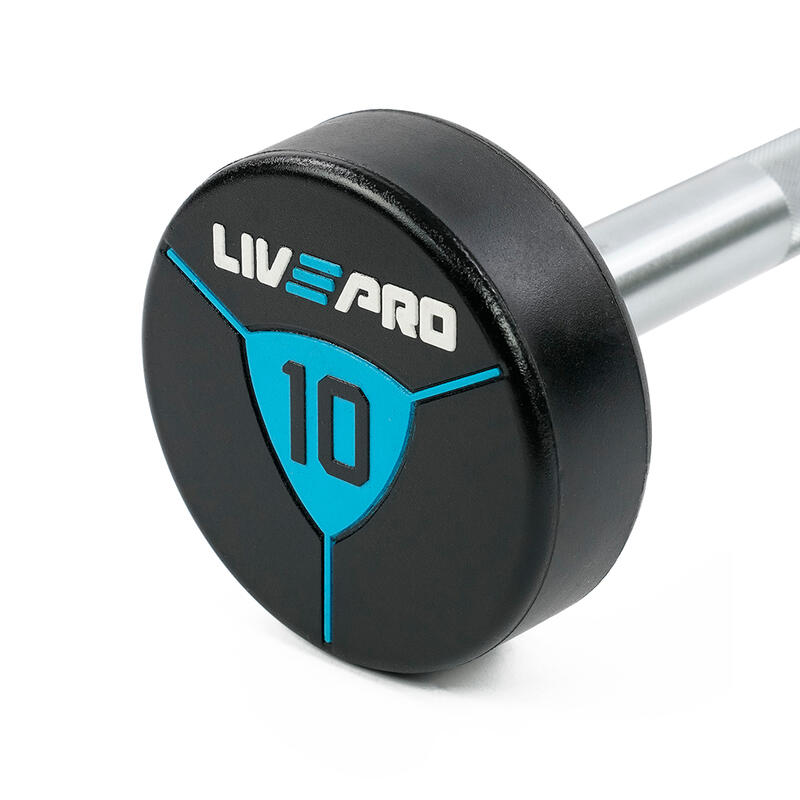 Livepro LP8010 10 Kg Poliüretan Barbell