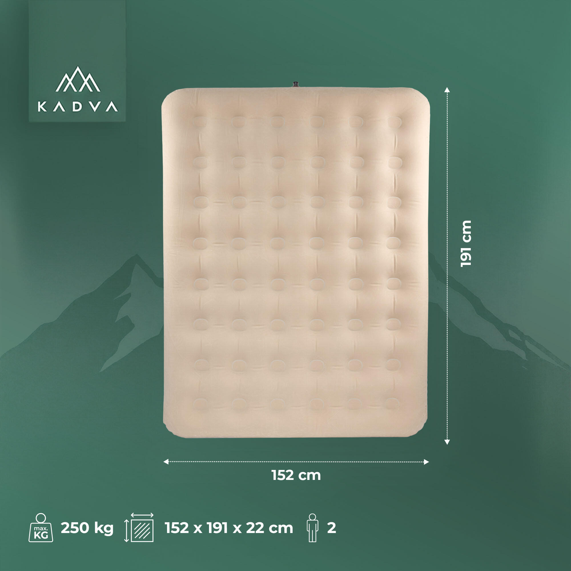 Colchão inflável duplo KADVA Sinbed 6/7