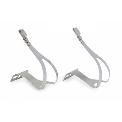 Zefal paire de cale-pieds Christophe vélo - Acier Chromé